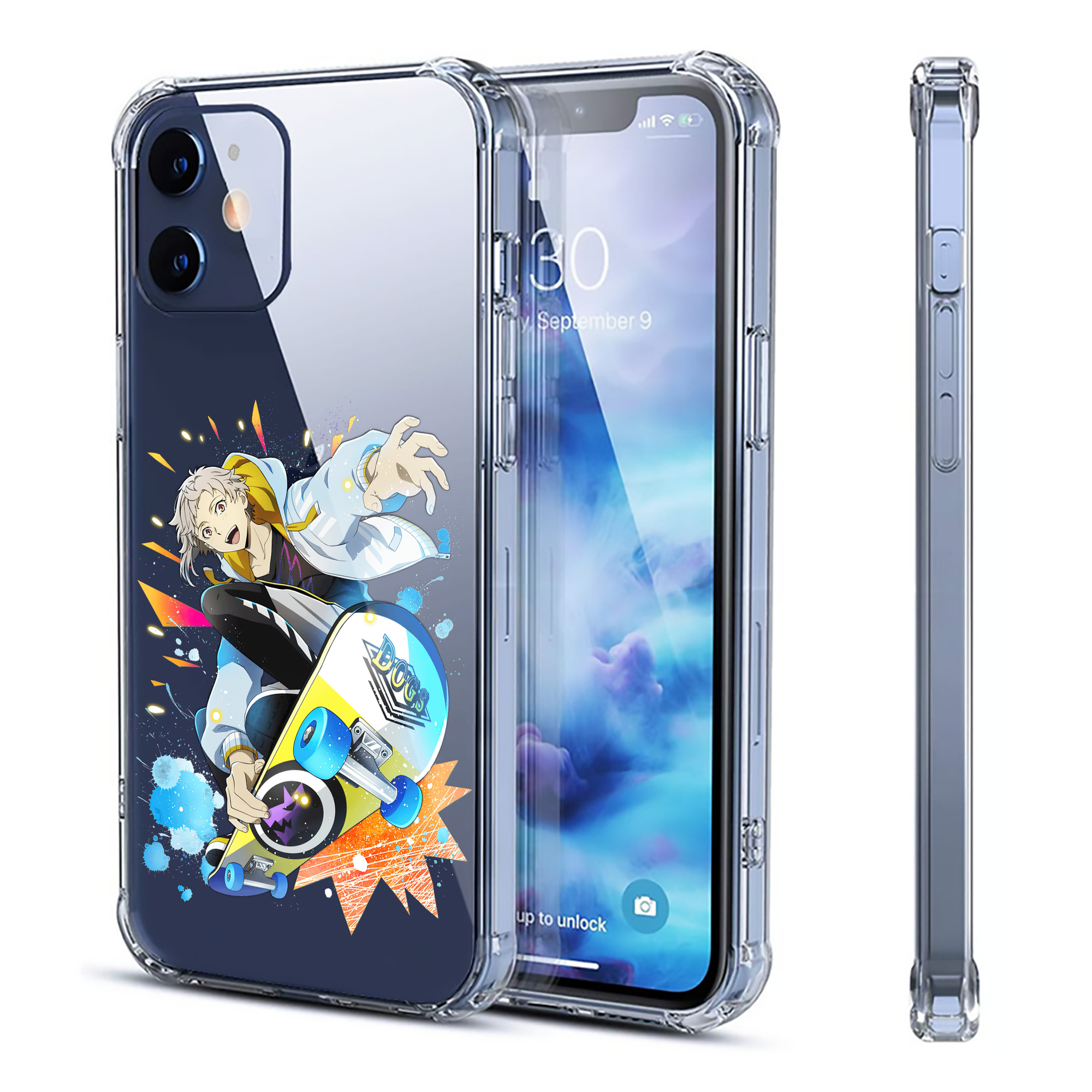 （画像用） 文豪ストレイドッグス Bungo Stray Dogs 【iPhone 12シリーズ対応】透明スマホケース（クリアソフトケース）